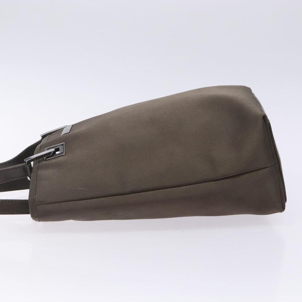 GUCCI Tote Bag Satin Brown Silver 002 002 - Picture 5 of 16